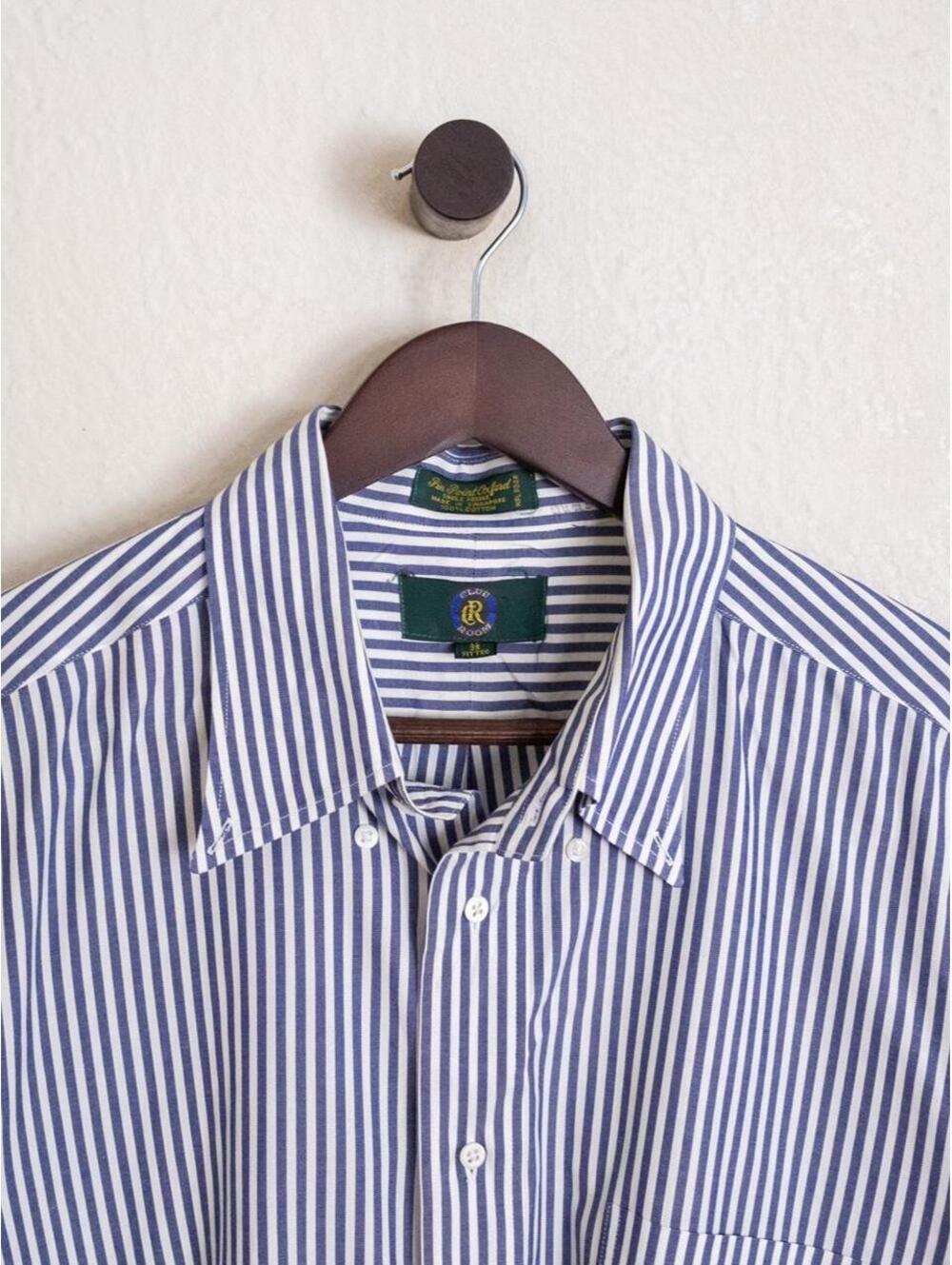 Club Room Blue Stripe Button-Up Shirt